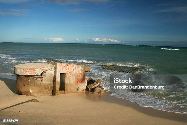 Wwii Bunker Stock Photo - Download Image Now - Beach, Blue, Bomb Shelter