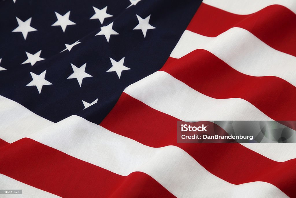 A bandeira americana - Royalty-free Bandeira dos Estados Unidos da América Foto de stock