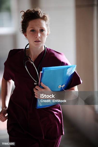 Emergency Room Nurse Running Stock Photo - Download Image Now - Nurse, Motion, Doctor