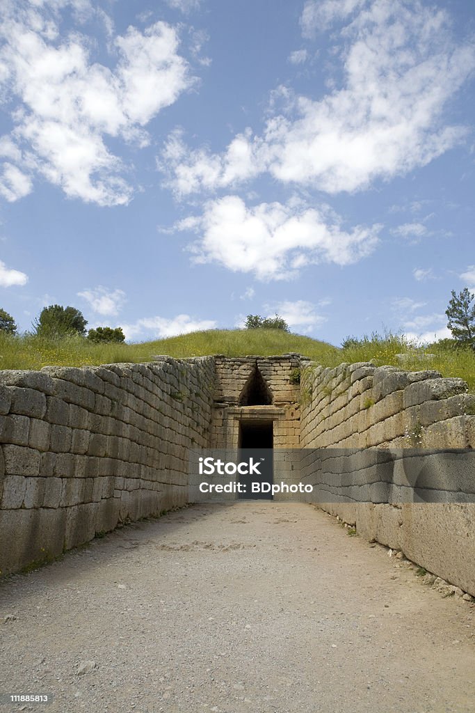 Tomba di Agamennone, Grecia - Foto stock royalty-free di Ambientazione esterna