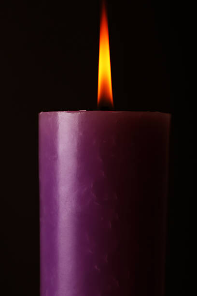Candle and tarot cards