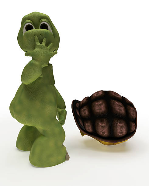 istock Tortoise caricature out of their shell 111892513