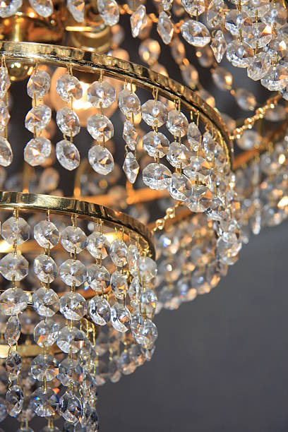 luxury chandelier stock photo