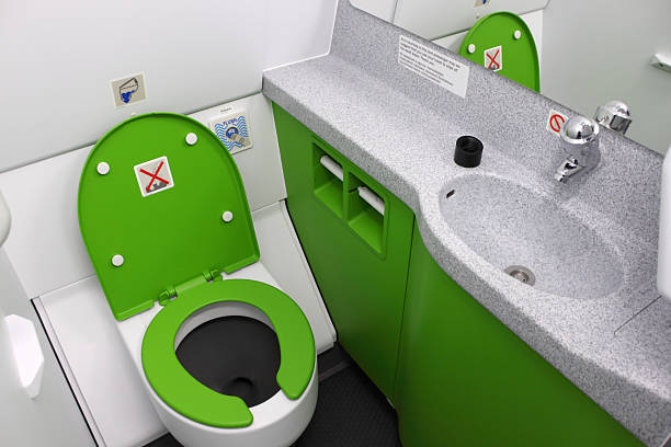 istock Toilet in the plane 111899576