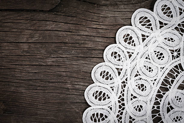 istock Lace on the wooden background 111912066