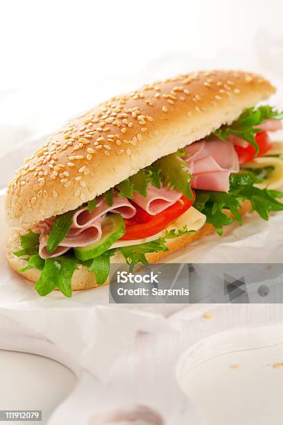 Photo libre de droit de Sandwich banque d'images et plus d'images libres de droit de Aliment - Aliment, Aliment en portion, Blanc