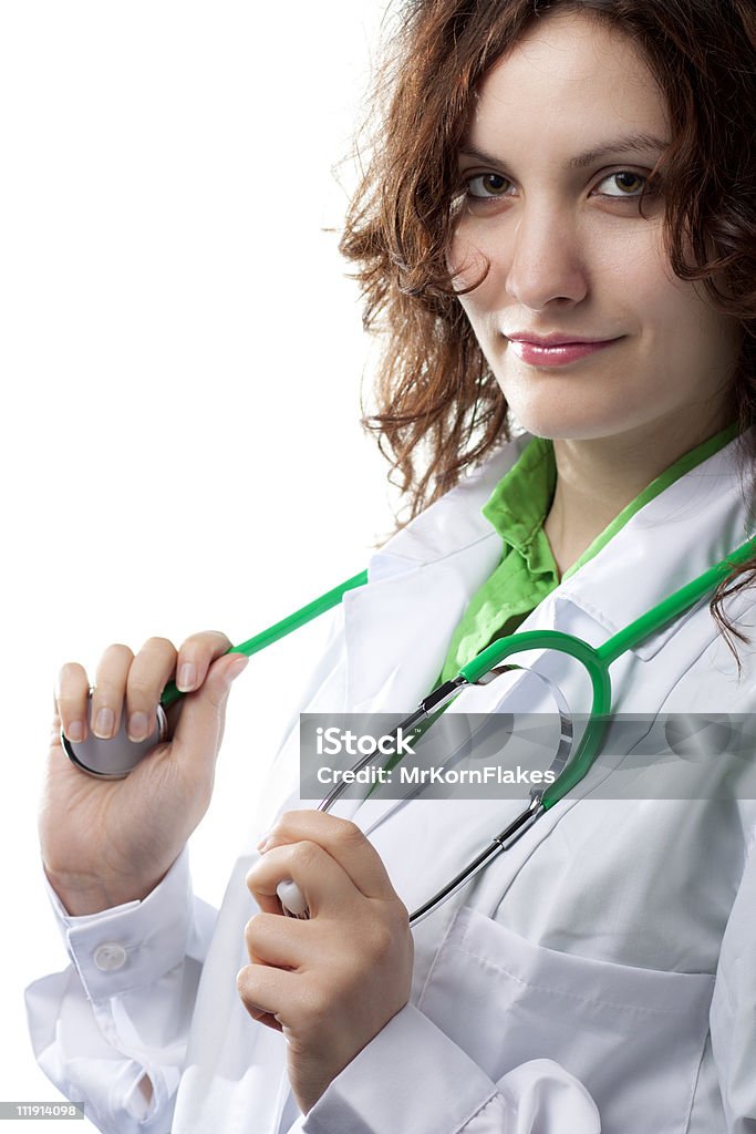 Donna medico con Stetoscopio - Foto stock royalty-free di 25-29 anni