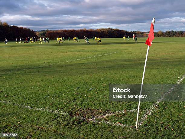 Corner Flagge Auf Einem Fußballspiel Stockfoto und mehr Bilder von Farbbild - Farbbild, Flagge, Fotografie