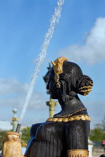 istock Closeup Mermaid fountain Paris 111918973