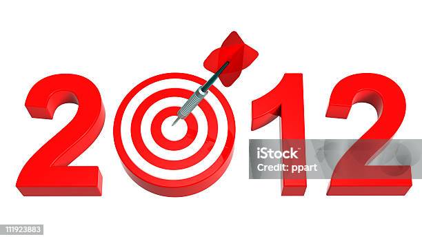 New Year 2012 Stock Photo - Download Image Now - 2012, Accuracy, Achievement