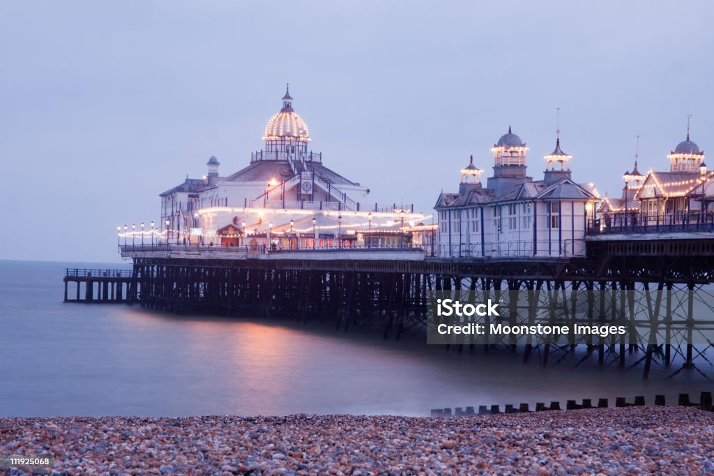 Muelle de Eastbourne en East Sussex, Inglaterra - Foto de stock de Eastbourne libre de derechos