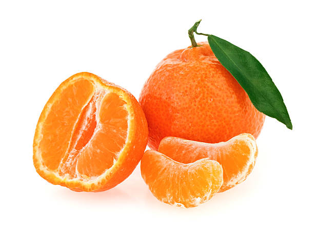 istock Fresh whole tangerine with some slices 111926612