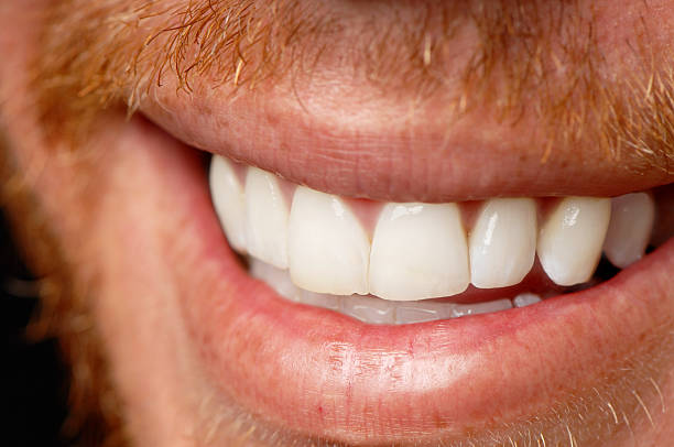 istock Close Up Smile with Reddish Beard Whiskers 111927382