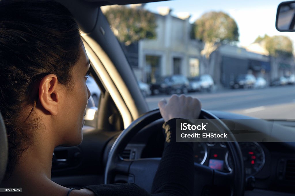Mulher Carro de condução de Los Angeles Melrose Avenue - Royalty-free 30-34 Anos Foto de stock