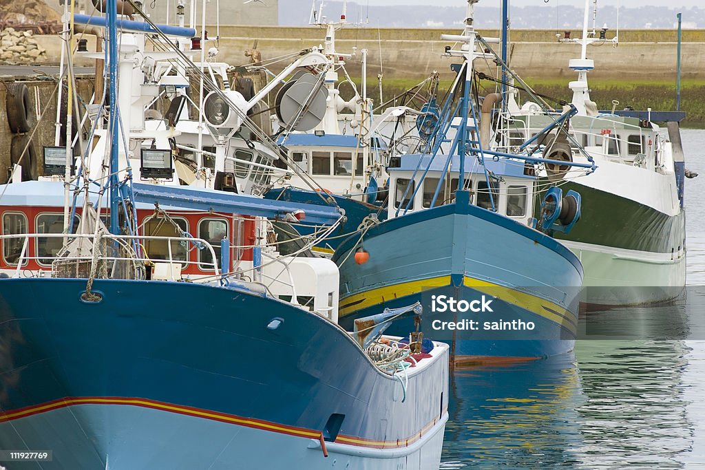 Breton fishing port  Auction Stock Photo