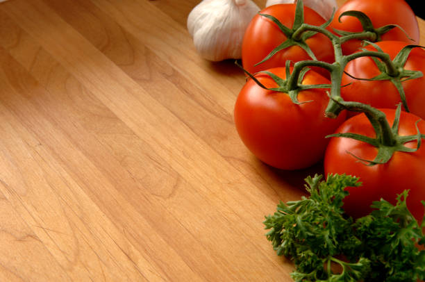 Tomatoes on a cutting board