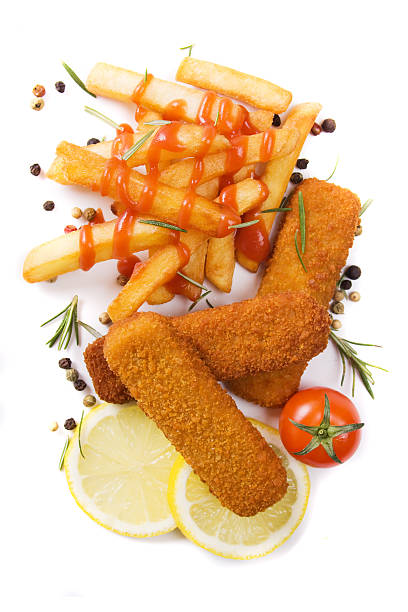 Crispy breaded chicken served with golden French fries. A classic comfort food dish loved for its crunchy texture and savory flavor. Perfect for casual meals.