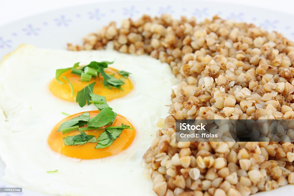 Œufs frits dans une assiette - Photo de Aliment frit libre de droits