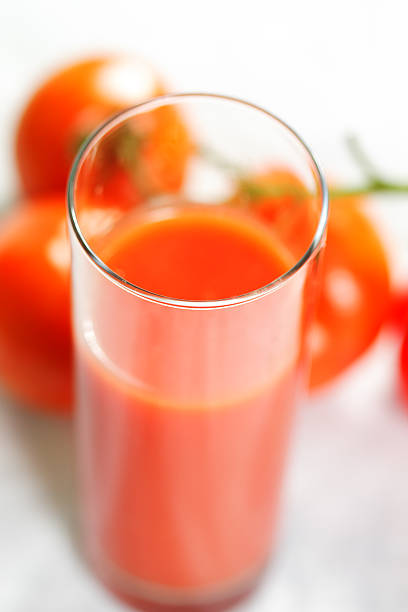 istock Glass with tomato juice 111933229