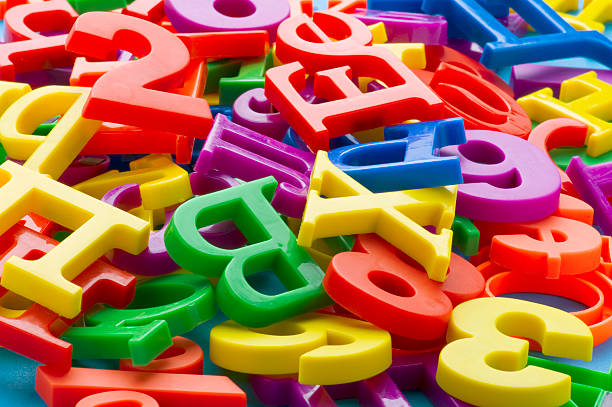 istock letters and numbers on blue closeup 111934862