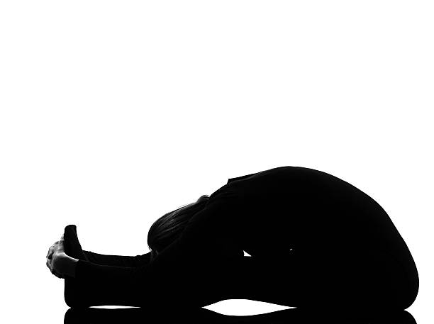 istock woman paschimottanasana yoga pose 111938659