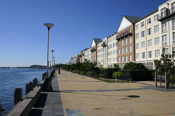 wiciokrzew boardwalk - newcastle upon tyne australia new south wales harbor zdjęcia i obrazy z banku zdjęć