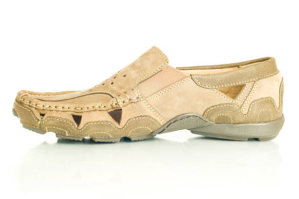 istock Modern beige mens moccasin 111943570