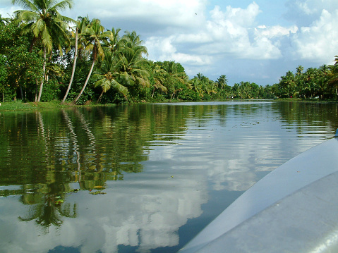 The Backwaters are a network of canals,lagoons and lakes.They are a very popular tourist attraction in Kerala,South India.