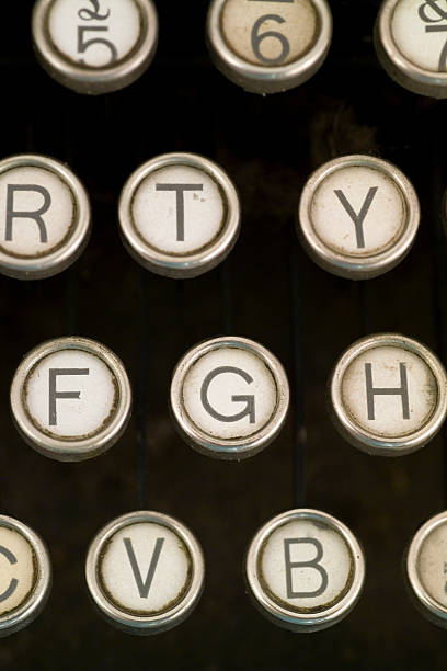 istock Close up of old typewriter 111948380