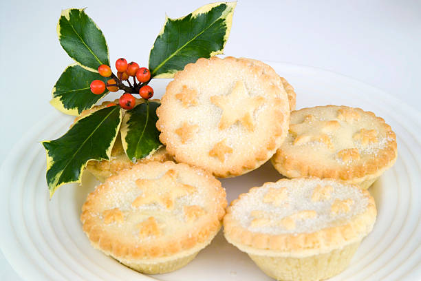 istock Mince pies and holly sprig 111948494