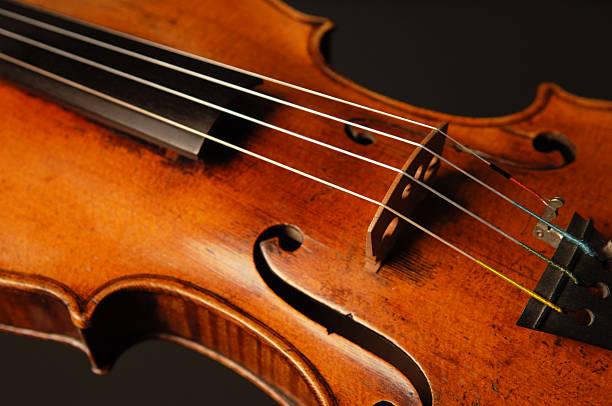 istock Antique Violin Cropped on Black 111948742