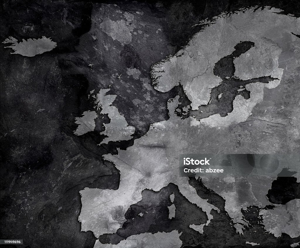 Tafel Karte von Europa - Lizenzfrei Europäische Union Stock-Foto