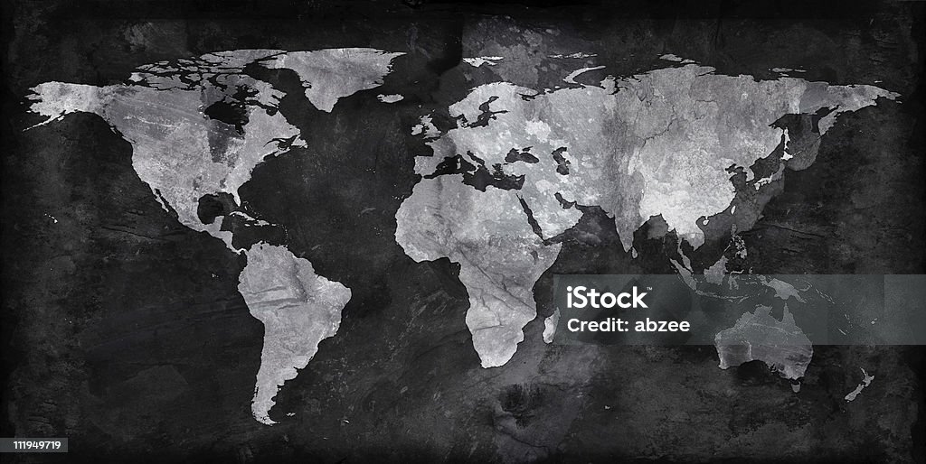 Tafel-world-Karte - Lizenzfrei Weltkarte Stock-Foto