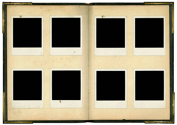 늙음 금속면의 cornered 예약 영업중 8개 사진 - old paper mottled rectangular shape 뉴스 사진 이미지