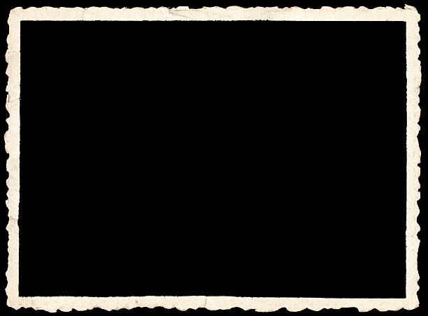 istock Old photo on black background 111950126