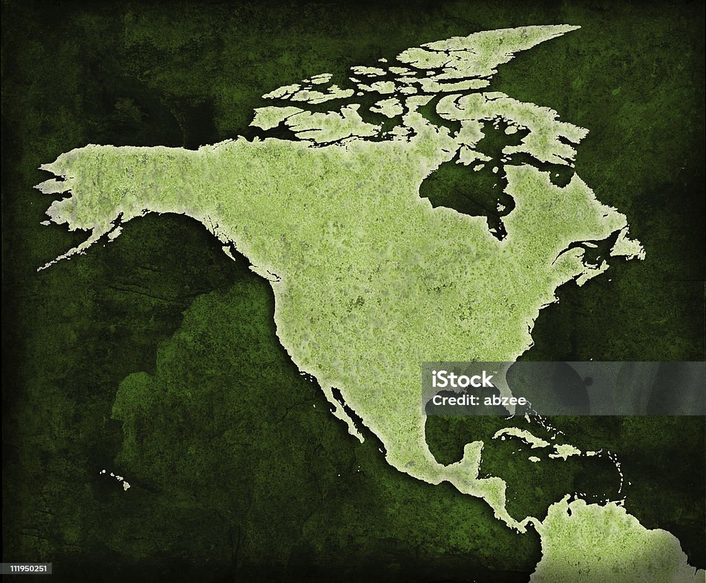 Green USA mapa mundial - Foto de stock de América del norte libre de derechos