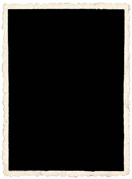 istock Old crinkle edged photo on white backround 111950289