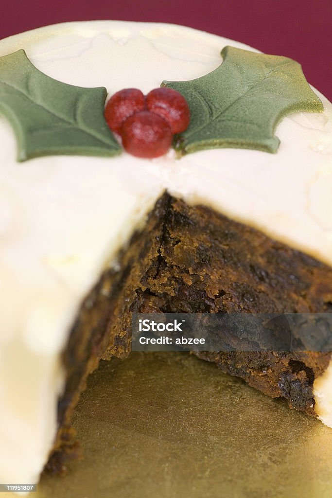 Christmas cake close up and narrow dof  Berry Stock Photo