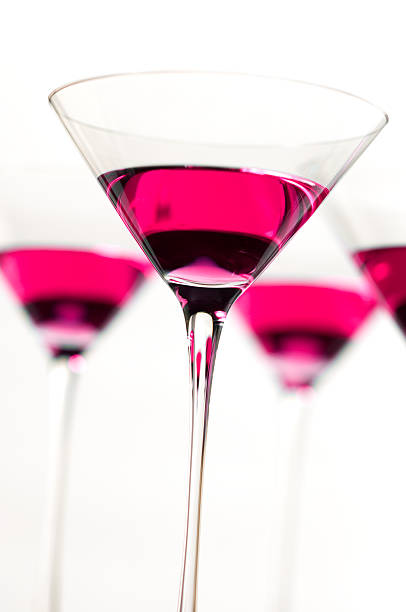 istock Cosmopolitan Martini Cocktails Isolated on White Background 111952535