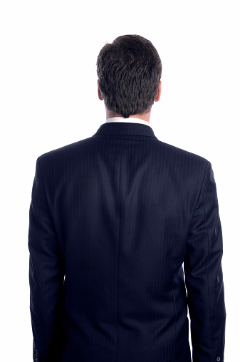 A businessman from behind