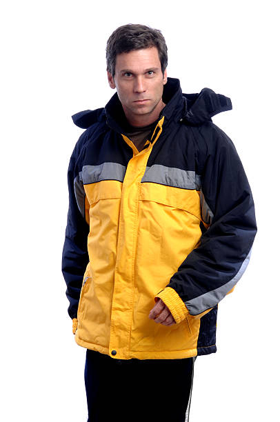 istock Man in Ski Parka Isolated on White Background 111952792