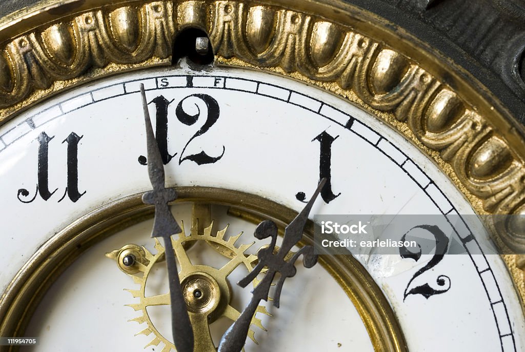 Eine Uhr horizontal - Lizenzfrei 1 Uhr Stock-Foto