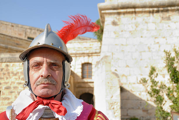 istock guard in front of fortress 111955013
