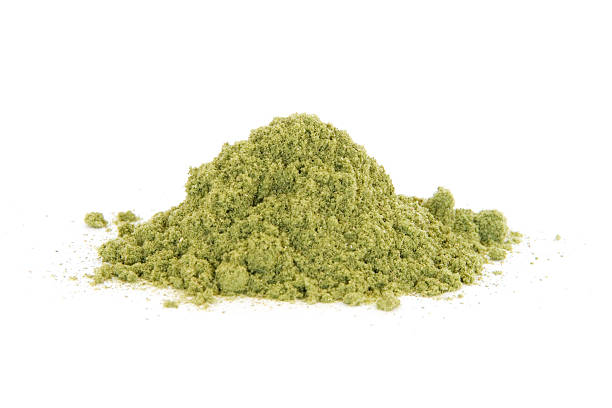 istock Pile of rubbed sage on white 111955656