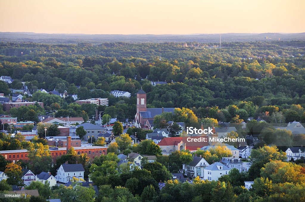 Petite ville de La Nouvelle-Angleterre - Photo de New Hampshire libre de droits