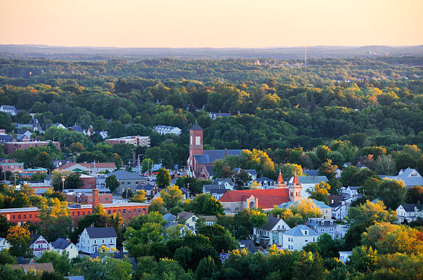 New England Small Town stock photo