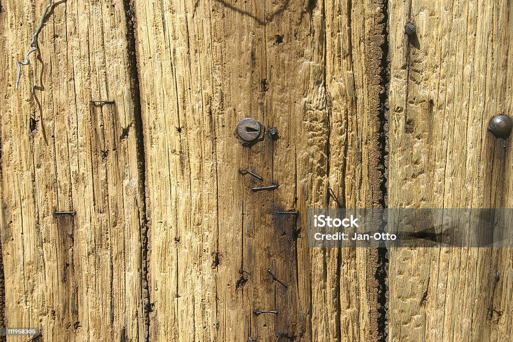 Holzbretter Mit Nägeln - Lizenzfrei Abstrakt Stock-Foto