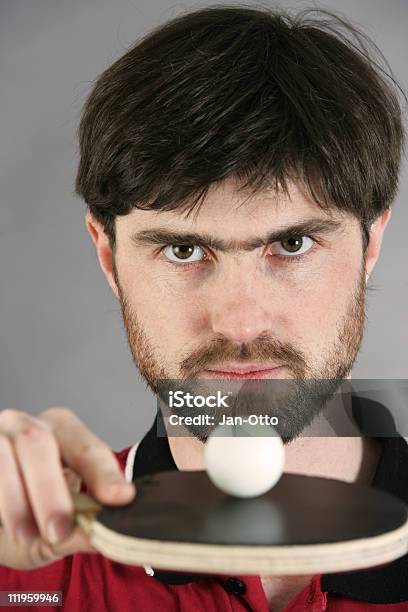 Tischtennisspieler Stockfoto und mehr Bilder von Aktivitäten und Sport - Aktivitäten und Sport, Badmintonschläger, Bart