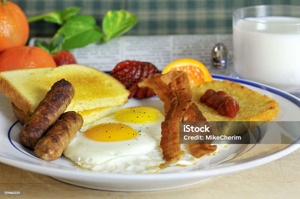 Classic American Breakfast  American Culture Stock Photo