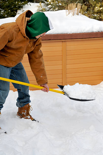 istock Teen Shoveling Snow 111960352